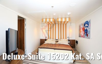 Deluxe-Suite 15202 Kat. SA Schlafbereich AIDAperla