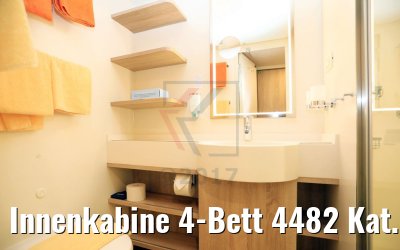 Innenkabine 4-Bett 4482 Kat. IB AIDAperla