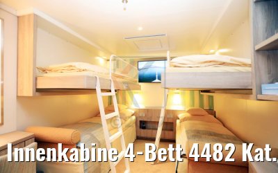 Innenkabine 4-Bett 4482 Kat. IB AIDAperla