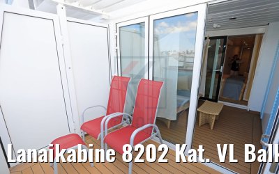Lanaikabine 8202 Kat. VL Balkon AIDAperla