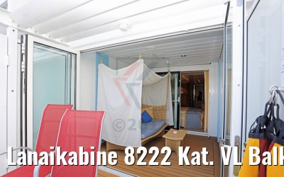 Lanaikabine 8222 Kat. VL Balkon AIDAperla
