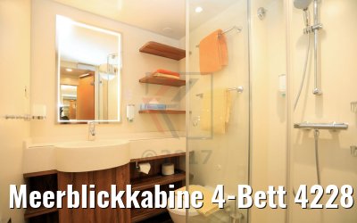 Meerblickkabine 4-Bett 4228 Kat. MC, MD AIDAperla