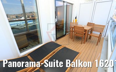 Panorama-Suite Balkon 16201 Kat. SP AIDAperla