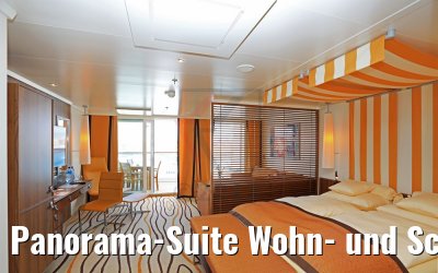 Panorama-Suite Wohn- und Schlafbereich 16201 Kat. SP AIDAperla