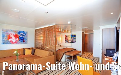 Panorama-Suite Wohn- und Schlafbereich 16201 Kat. SP AIDAperla