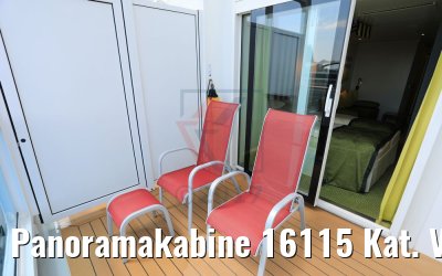 Panoramakabine 16115 Kat. VP Balkon AIDAperla