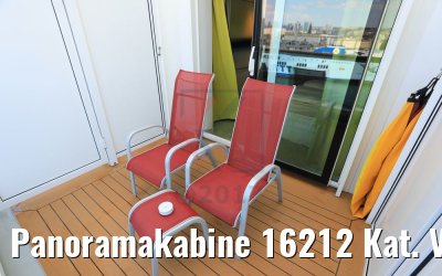 Panoramakabine 16212 Kat. VP Balkon AIDAperla