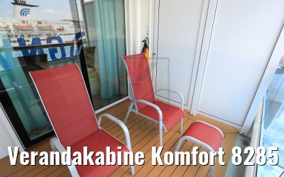 Verandakabine Komfort 8285 Kat. VD, VE, DF Balkon AIDAperla
