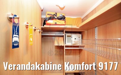 Verandakabine Komfort 9177 Kat. VD, VE, VF begehbarer Kleiderschrank AIDAperla