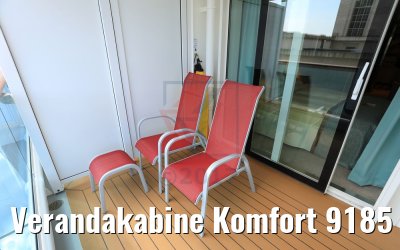 Verandakabine Komfort 9185 Kat. VD, VE, VF Balkon AIDAperla