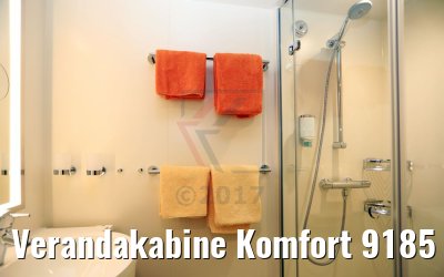 Verandakabine Komfort 9185 Kat. VD, VE, VF Dusche AIDAperla