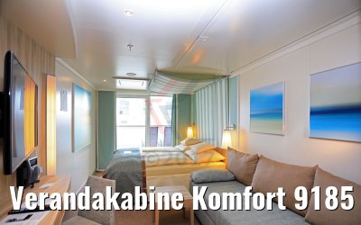 Verandakabine Komfort 9185 Kat. VD, VE, VF Wohnraum AIDAperla