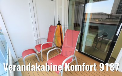 Verandakabine Komfort 9187 Kat. VD, VE, VF Balkon AIDaperla