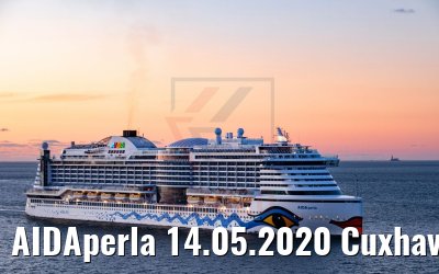 AIDAperla 14.05.2020 Cuxhaven M.Kokartis