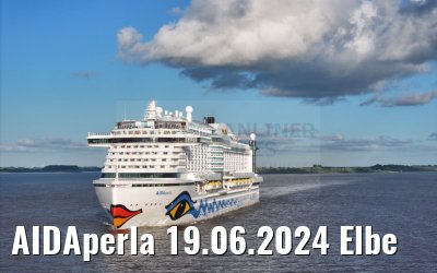 AIDAperla 19.06.2024 Elbe 