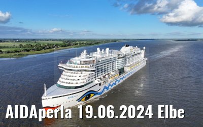 AIDAperla 19.06.2024 Elbe 