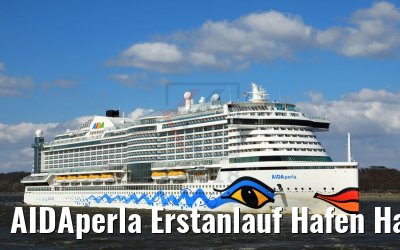 AIDAperla Erstanlauf Hafen Hamburg 17.03.2018