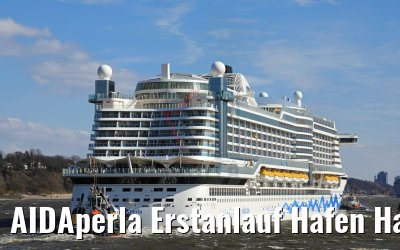 AIDAperla Erstanlauf Hafen Hamburg 17.03.2018