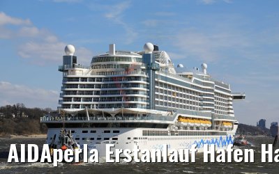 AIDAperla Erstanlauf Hafen Hamburg 17.03.2018