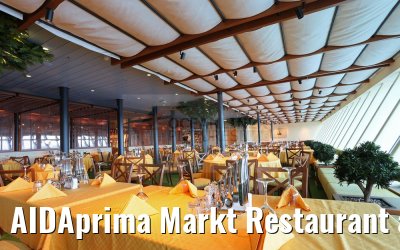 AIDAprima Markt Restaurant abends