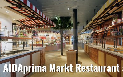 AIDAprima Markt Restaurant abends