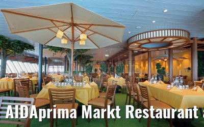 AIDAprima Markt Restaurant abends