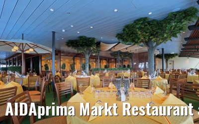 AIDAprima Markt Restaurant abends