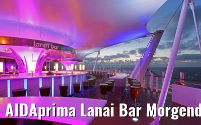 AIDAprima Lanai Bar Morgendämmerung