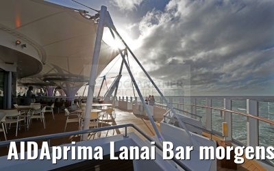 AIDAprima Lanai Bar morgens
