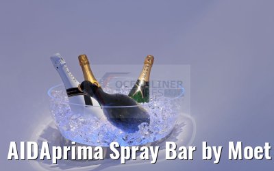 AIDAprima Spray Bar by Moet & Chandon obere Etage