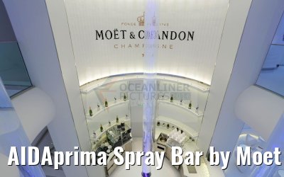 AIDAprima Spray Bar by Moet & Chandon obere Etage
