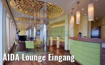 AIDA Lounge Eingang
