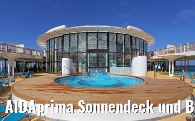 AIDAprima Sonnendeck und Beach Club
