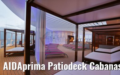 AIDAprima Patiodeck Cabanas