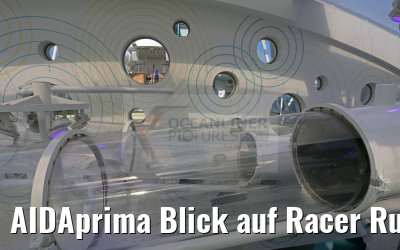 AIDAprima Blick auf Racer Rutsche