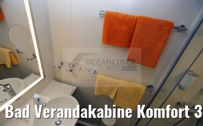 Bad Verandakabine Komfort 3 Betten Kat VD, VE, VF