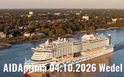 AIDAprima 04.10.2026 Wedel