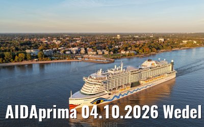 AIDAprima 04.10.2026 Wedel