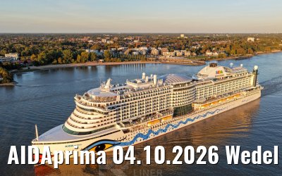 AIDAprima 04.10.2026 Wedel