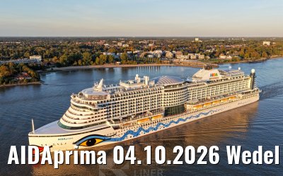 AIDAprima 04.10.2026 Wedel
