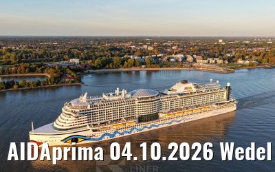 AIDAprima 04.10.2026 Wedel