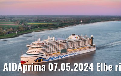 AIDAprima 07.05.2024 Elbe river
