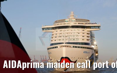 AIDAprima maiden call port of Hamburg 21.04.2016