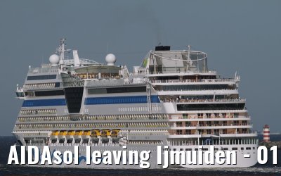 AIDAsol leaving Ijmuiden - 01.May 2011