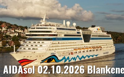 AIDAsol 02.10.2026 Blankenese