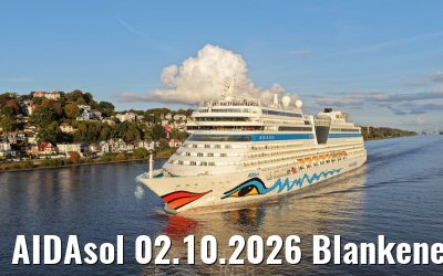 AIDAsol 02.10.2026 Blankenese