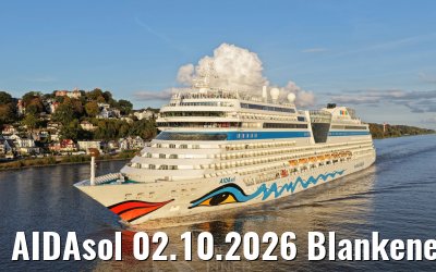 AIDAsol 02.10.2026 Blankenese