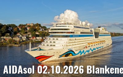 AIDAsol 02.10.2026 Blankenese
