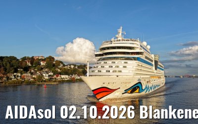 AIDAsol 02.10.2026 Blankenese