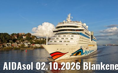 AIDAsol 02.10.2026 Blankenese